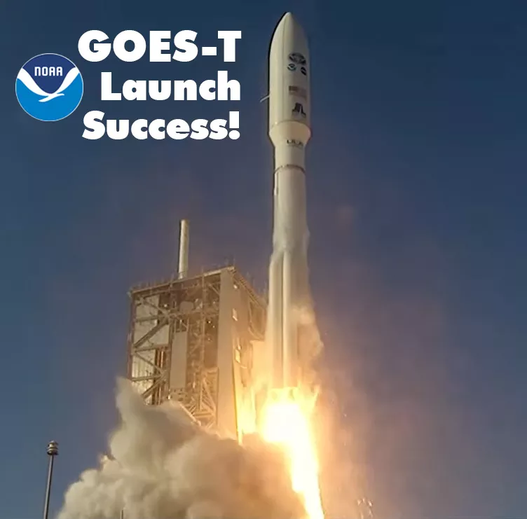 Image of GOES-T taking off 