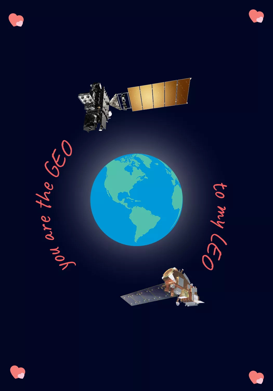 Image of Geo and Leo Satallites