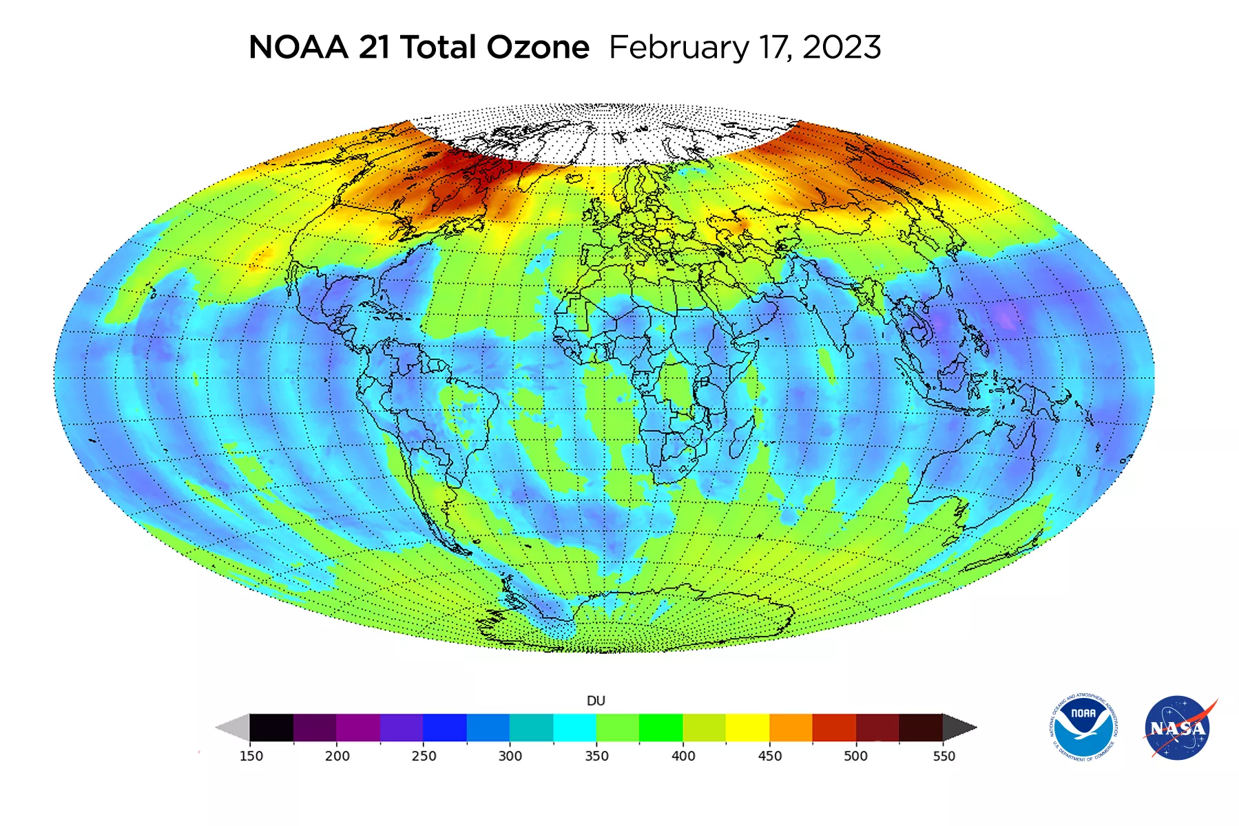Image of the earth using OMPS instrument