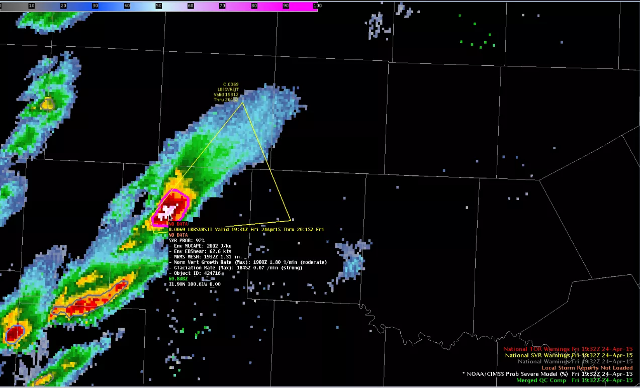 ProbSevere LightningCast web visualizer