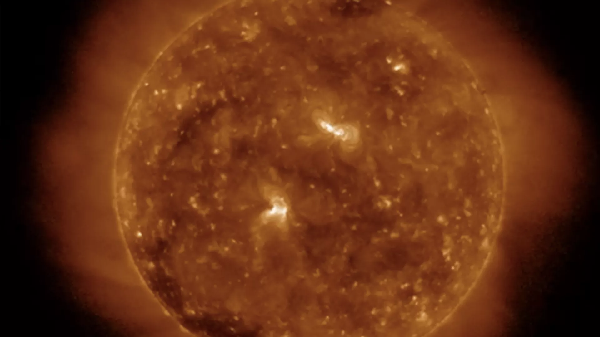 Image of a solar flare from the sun