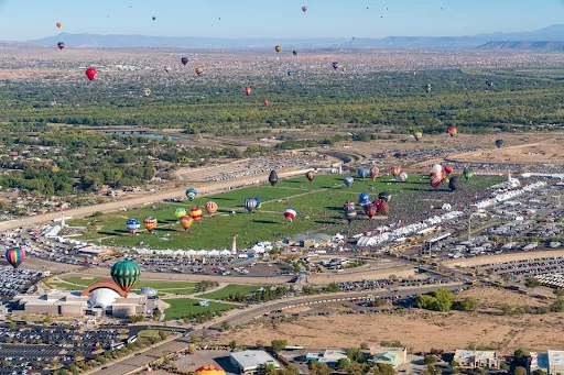 Image of hot air balloons