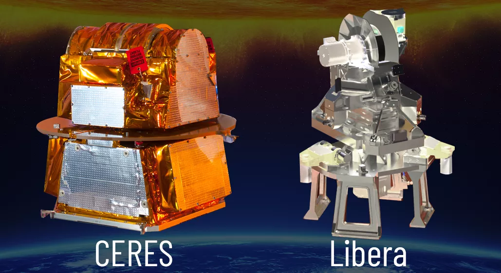 Render of CERES and Libera instruments aboard JPSS
