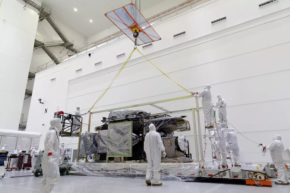 GOES-U and technician