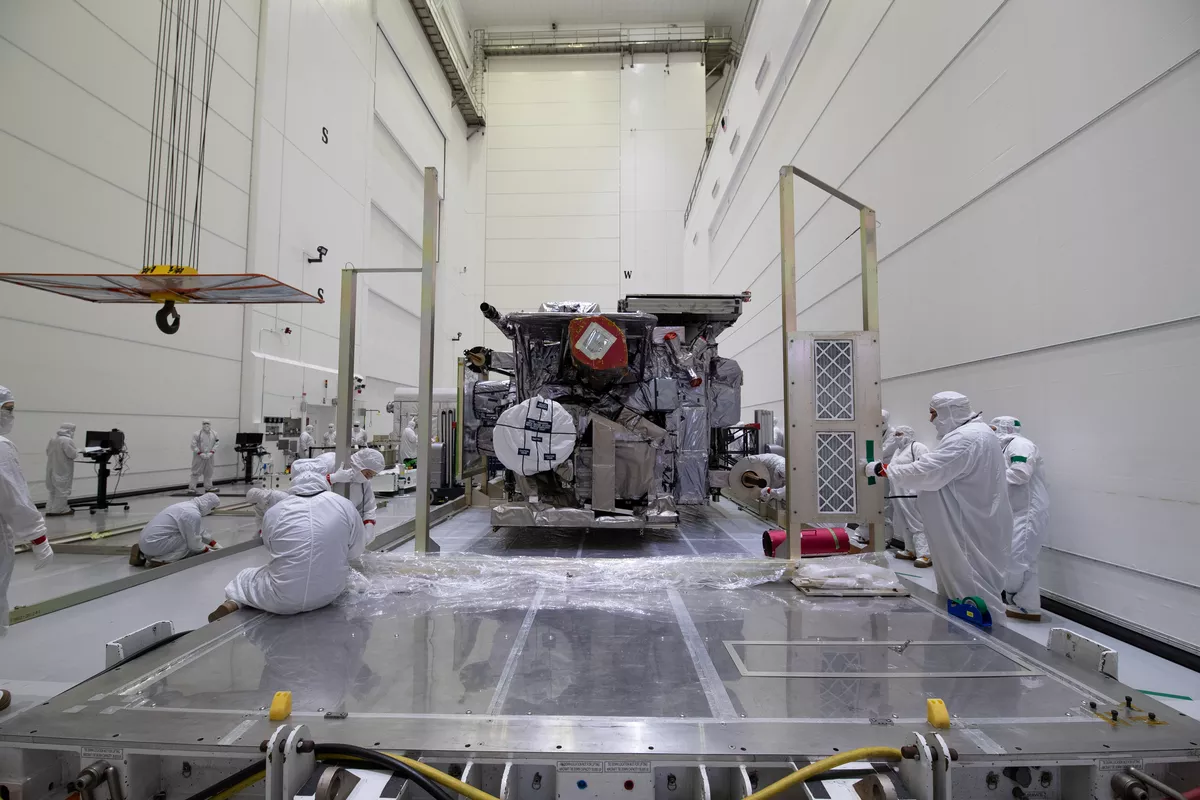 GOES-U and technician