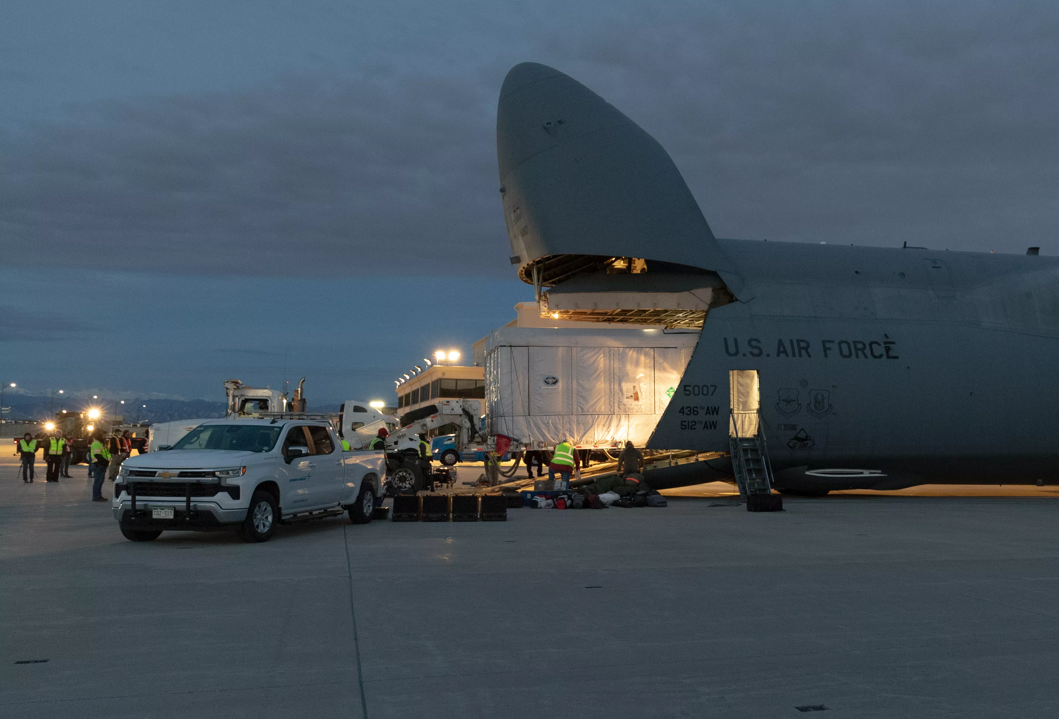The GOES-U satellite arrives at Kennedy Space Center ahead of its April 2024 launch.