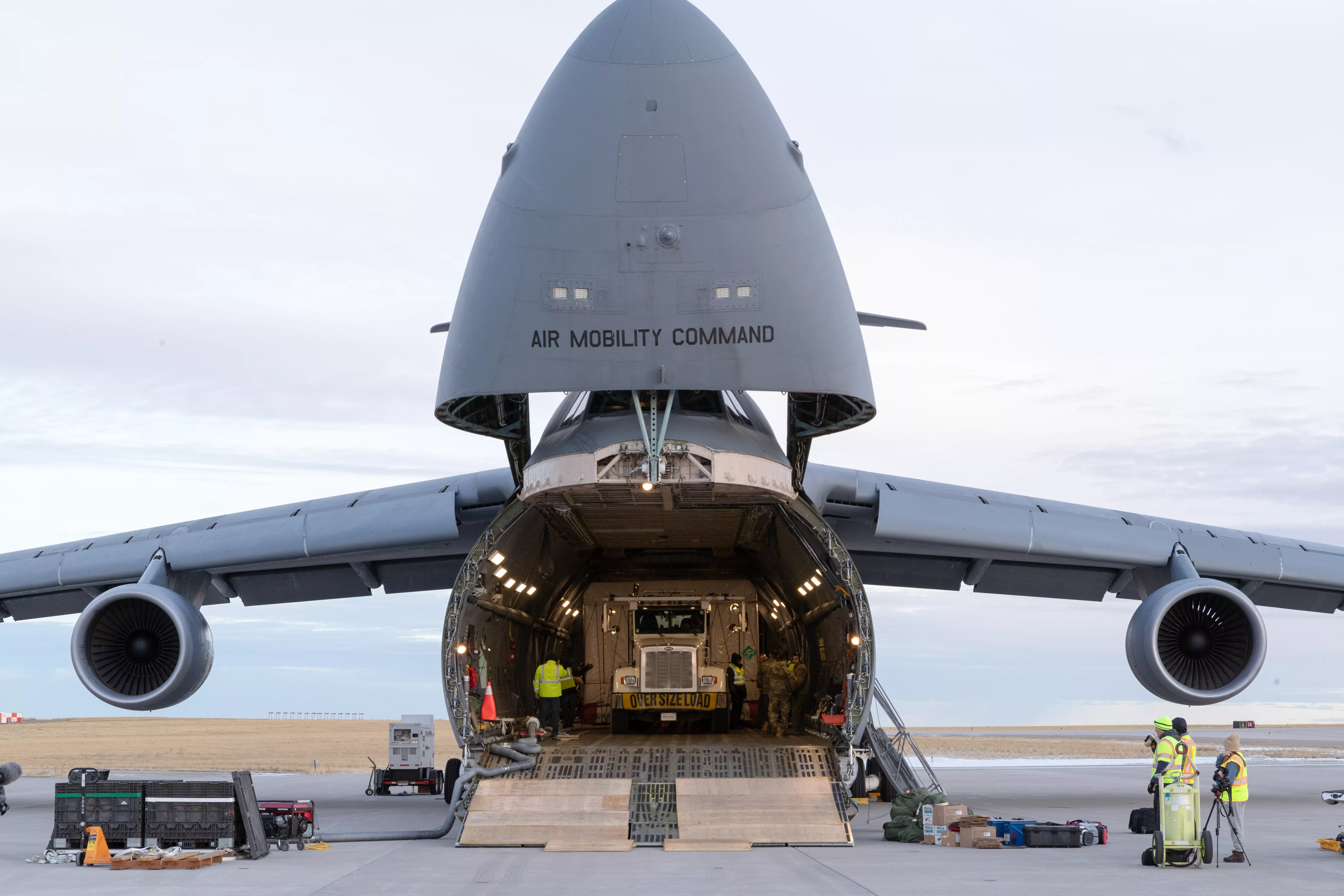 GOES-U aboard cargo plane