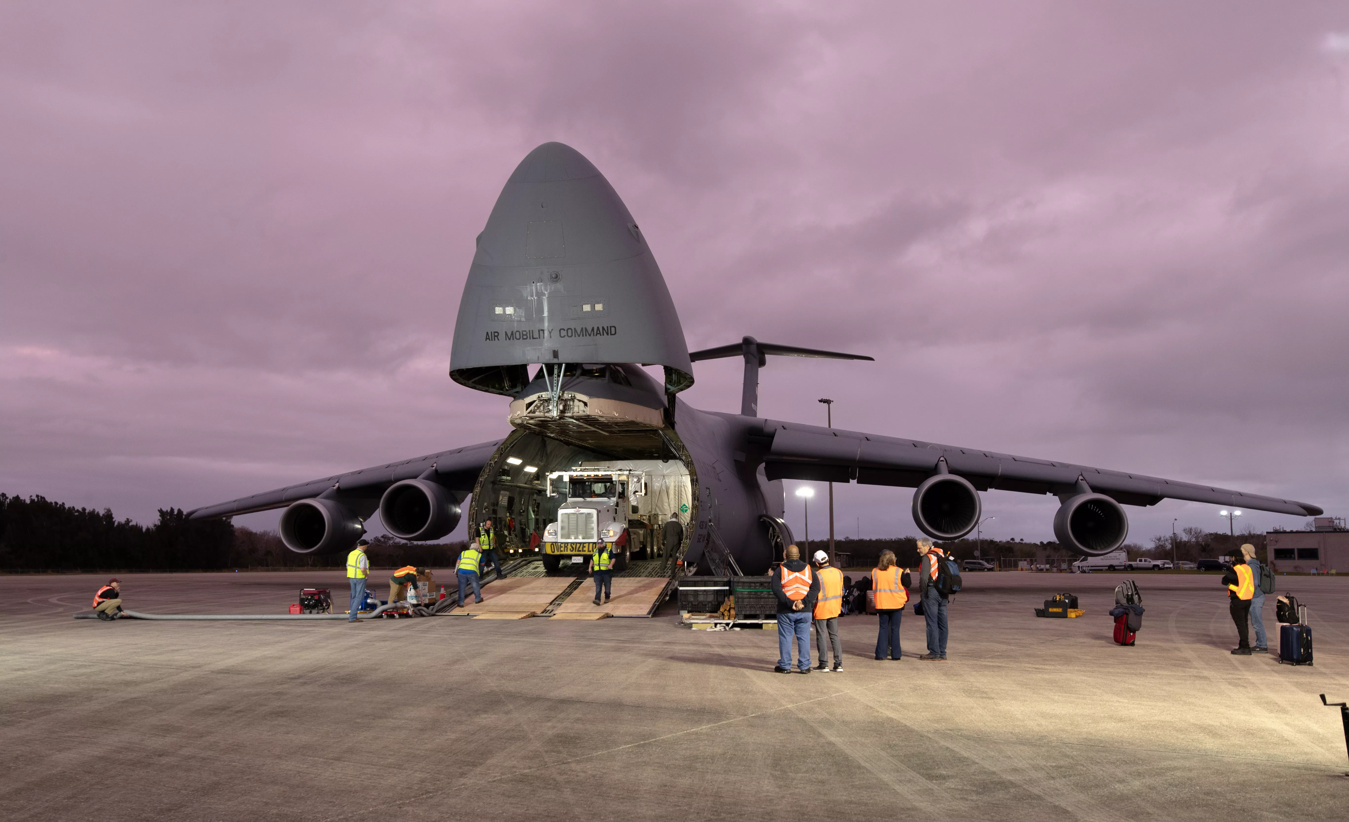 GOES-U on cargo plane at Kennedy