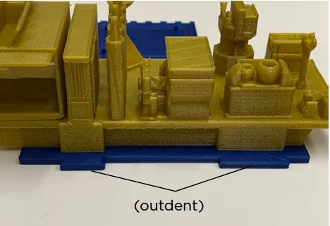 Photo of a zoomed in view of the 3D printed satellite bus and instruments.