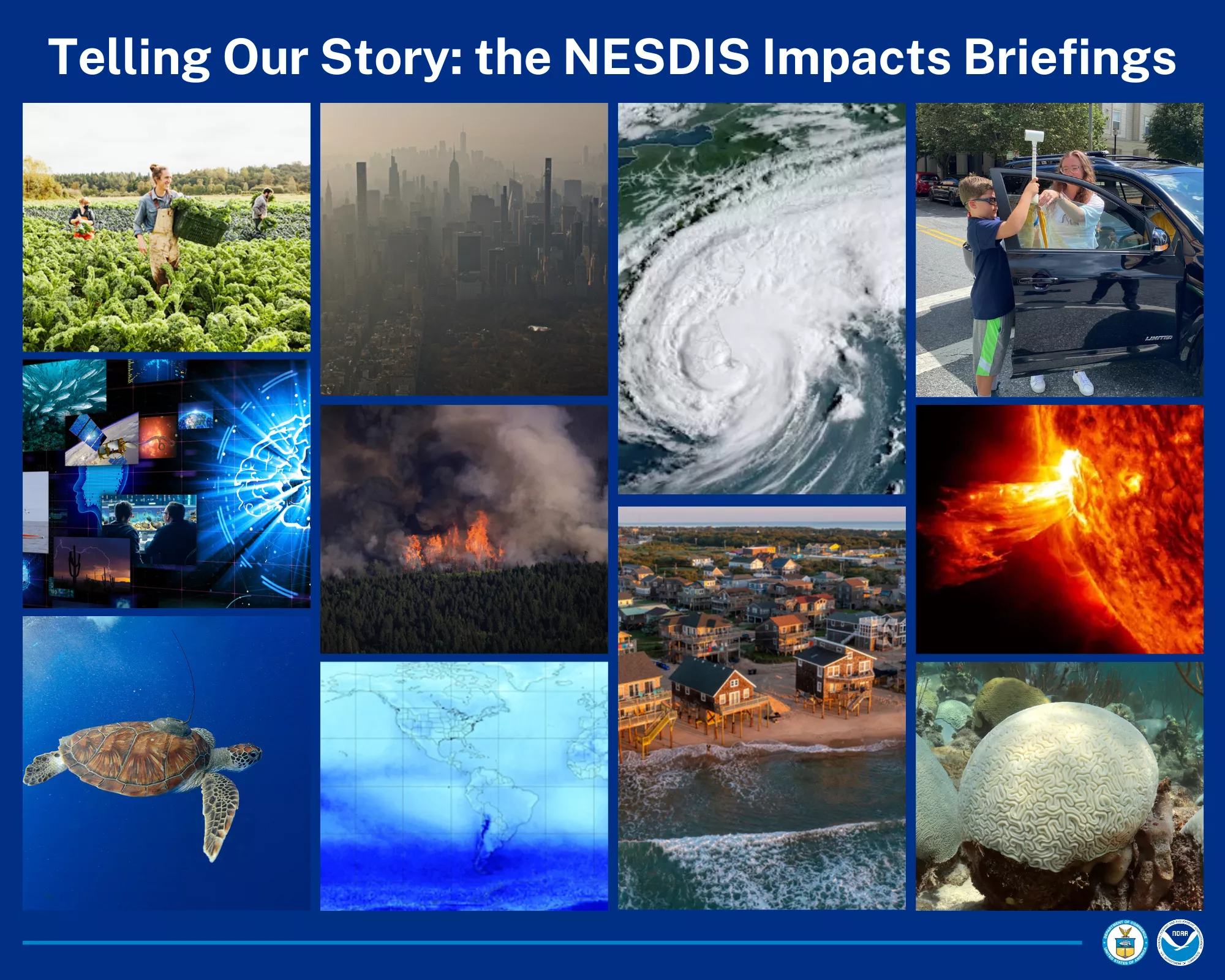 NESDIS Impacts Briefings Collage