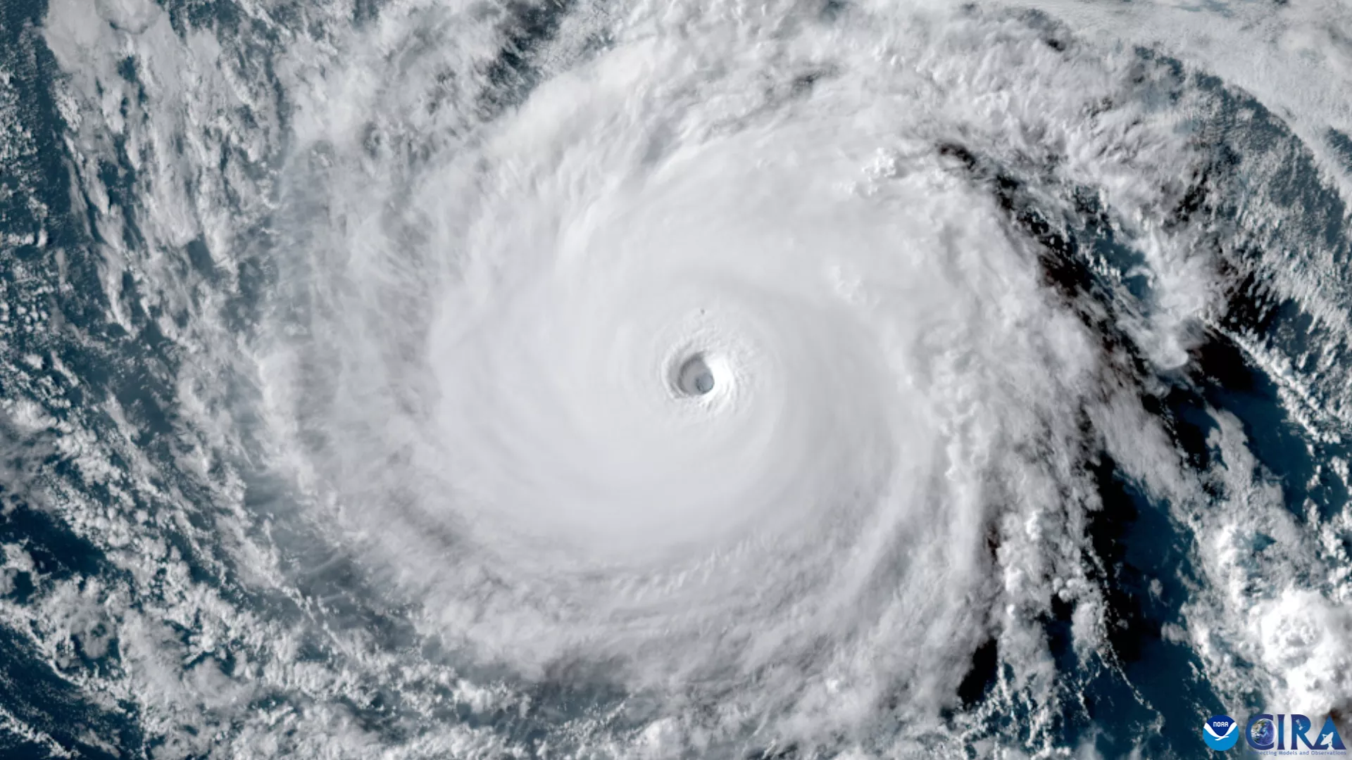GeoColor image of Hurricane Dora in the Pacific from NOAA's GOES West satellite on August 6, 2023.