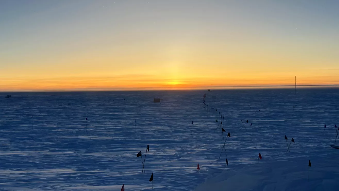 Sunrise in Antarctica