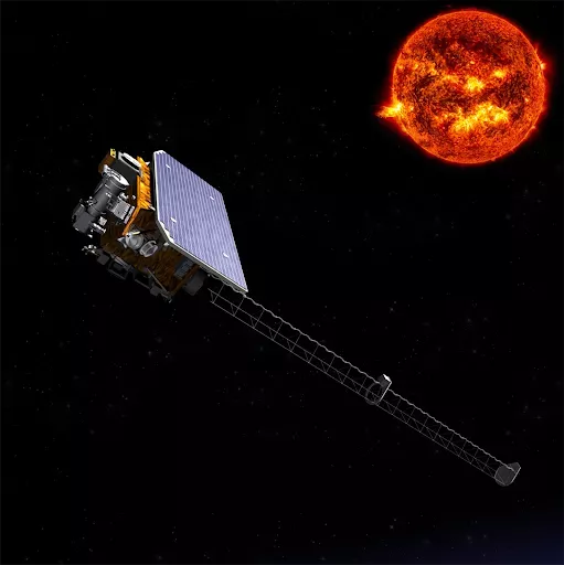 Rendering of the NOAA Space Weather Follow On at L1 (SWFO-L1) Observatory.
