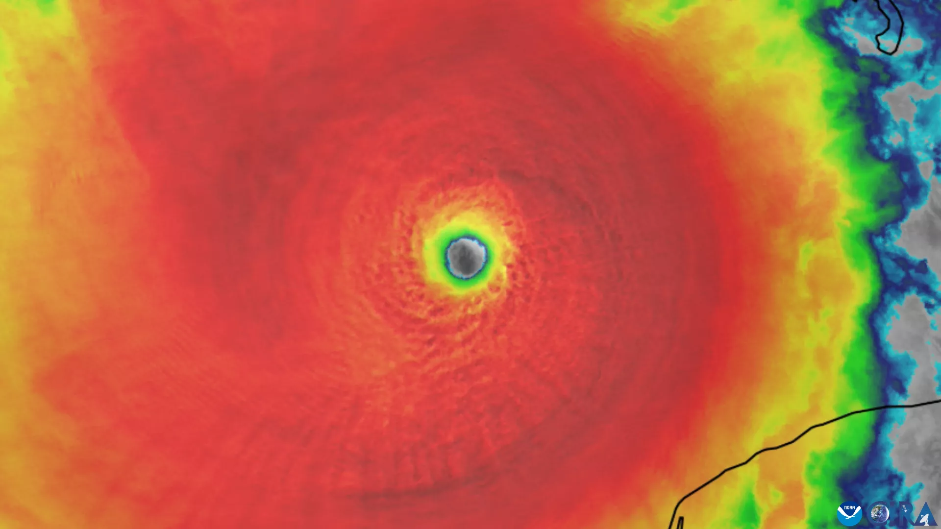 Hurricane Milton Seen From Space.