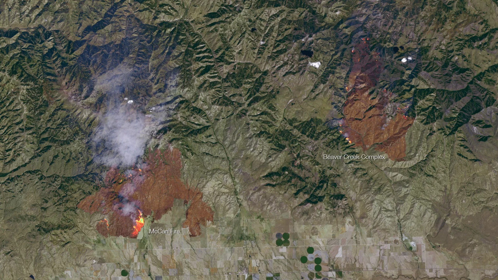 Image of wildfires in idaho