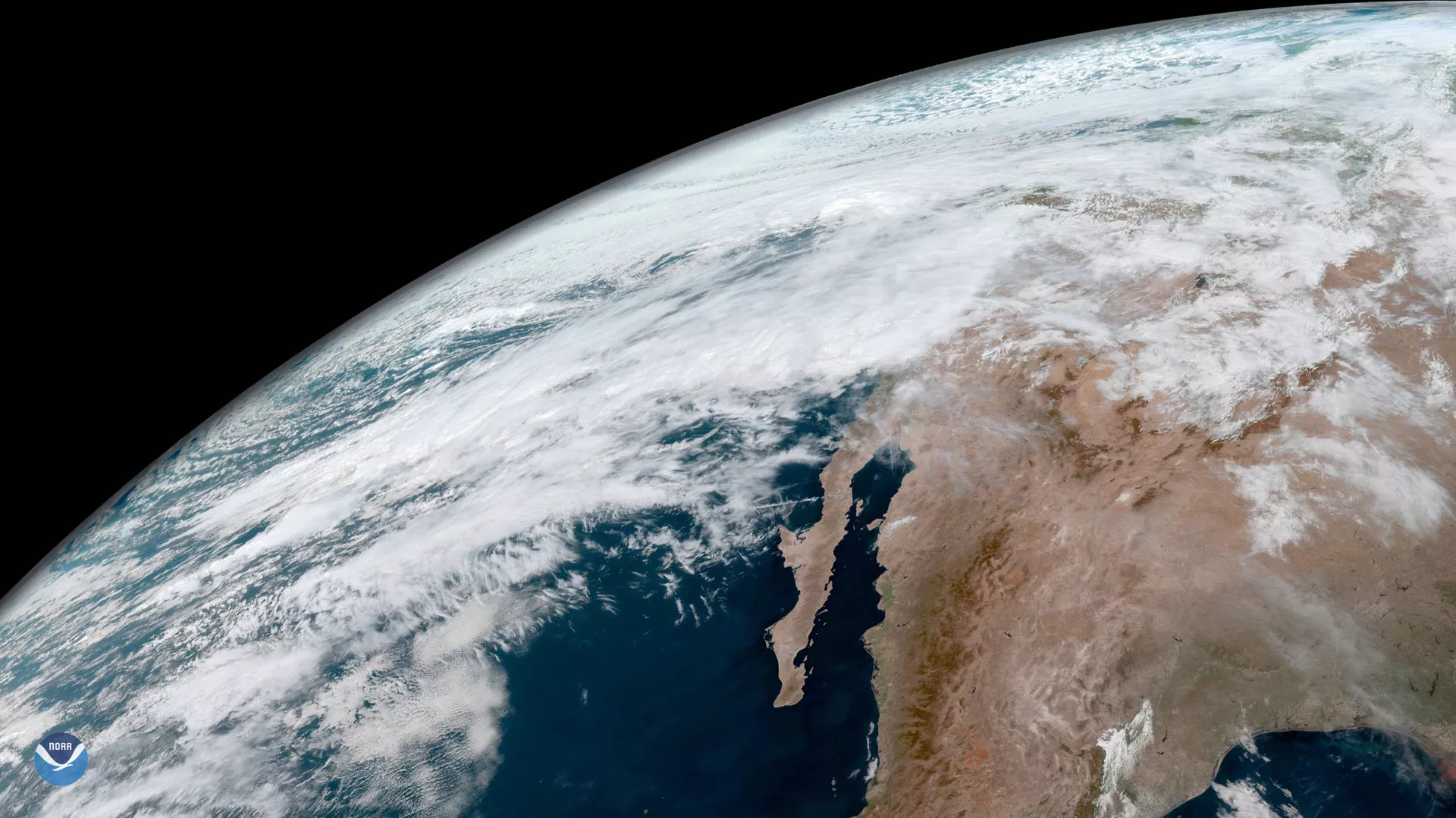 Image of the west coast of the US