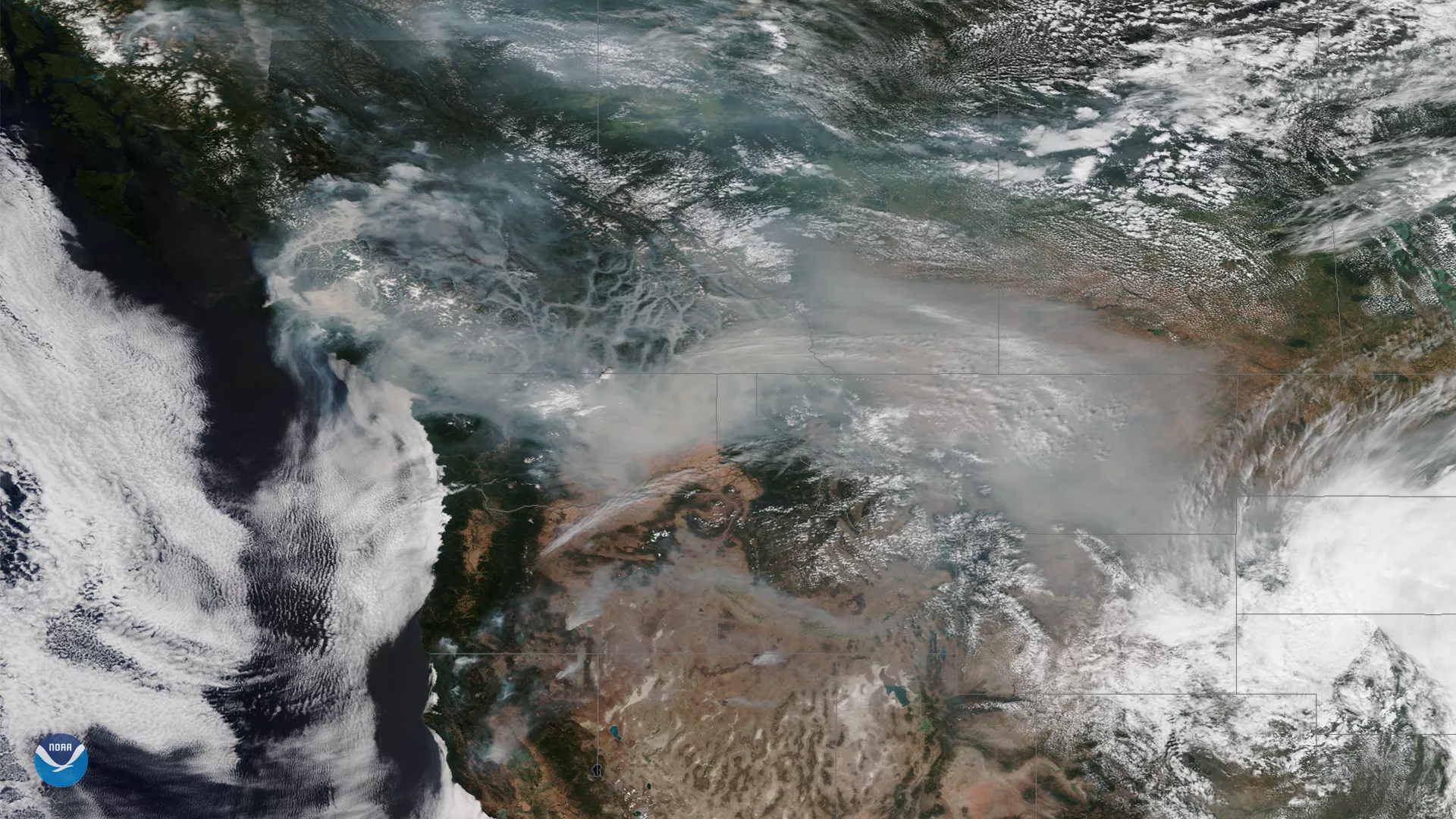 Image of Smoky Skies in Western North America