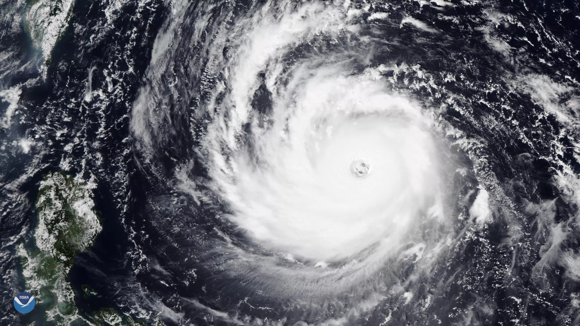 Super Typhoon Trami from the NOAA-20  satellite 
