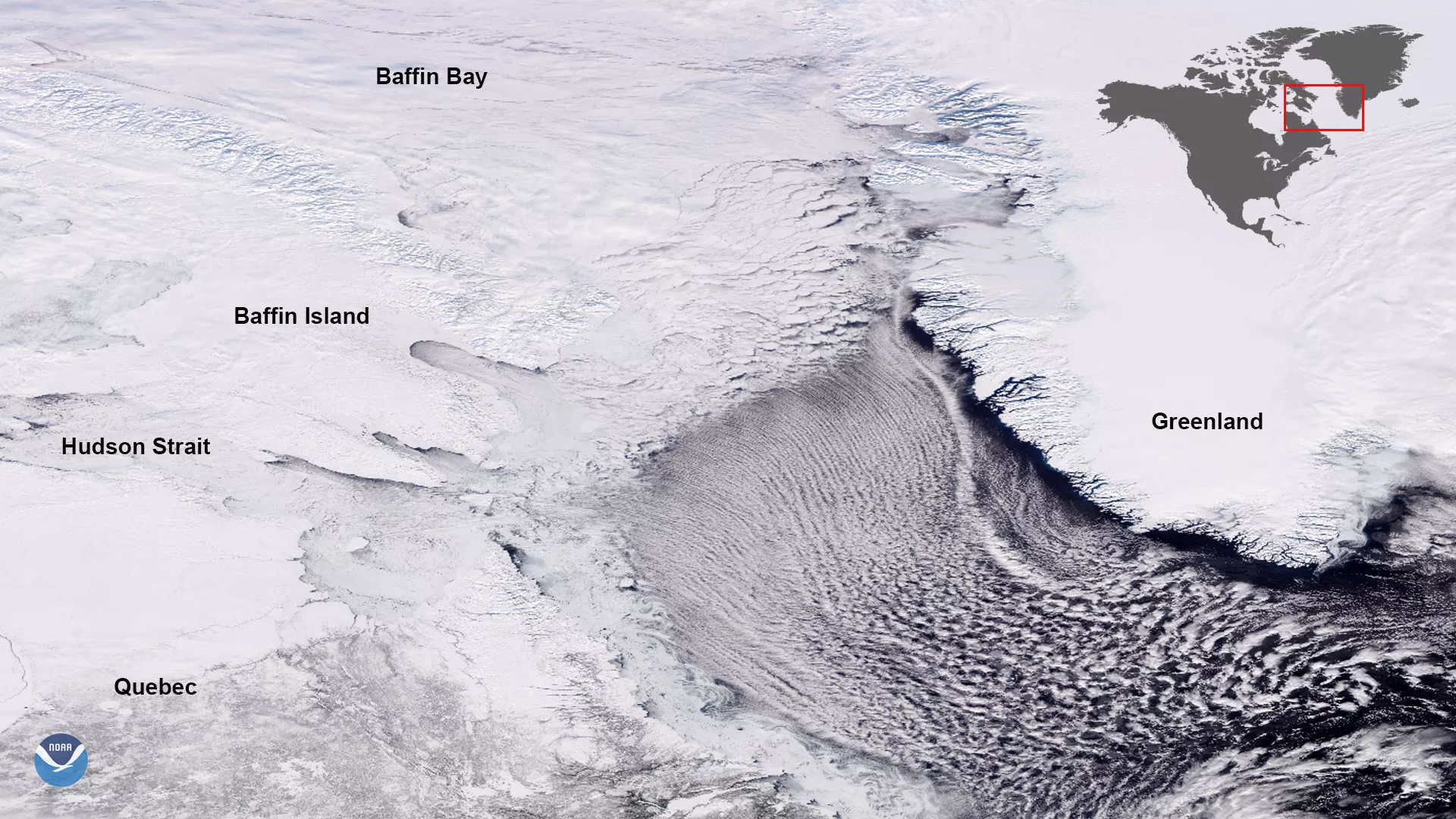 Image of Greenland and Labrador Sea