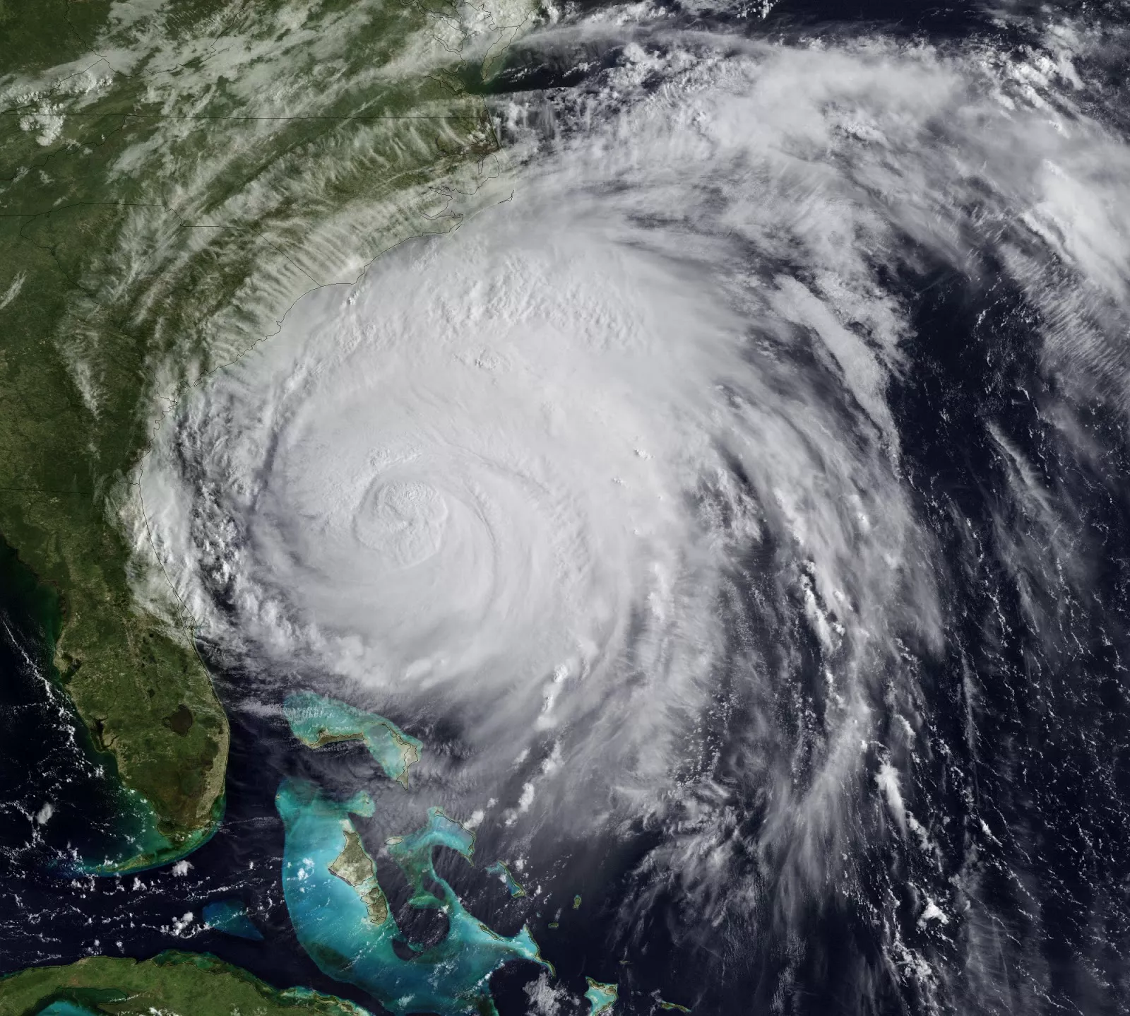 GOES-13 captures Hurricane Irene track up the U.S. East Coast on August 26, 2011.