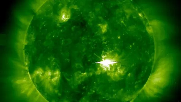 Image of a solar flare