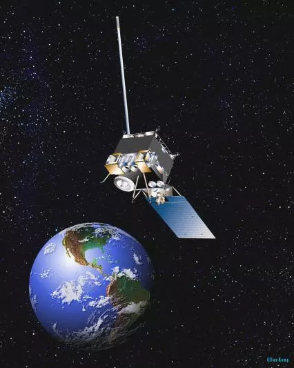 Rendering of the GOES 15 Satellite