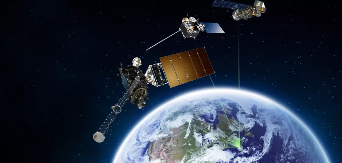 Image of satellites around the earth