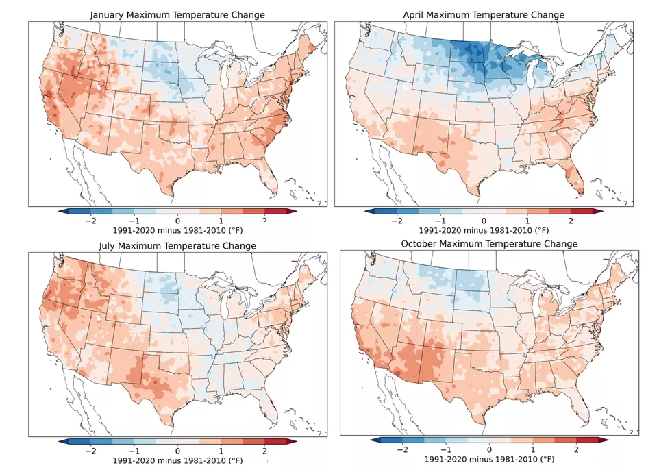 Changes in the Climate Normals