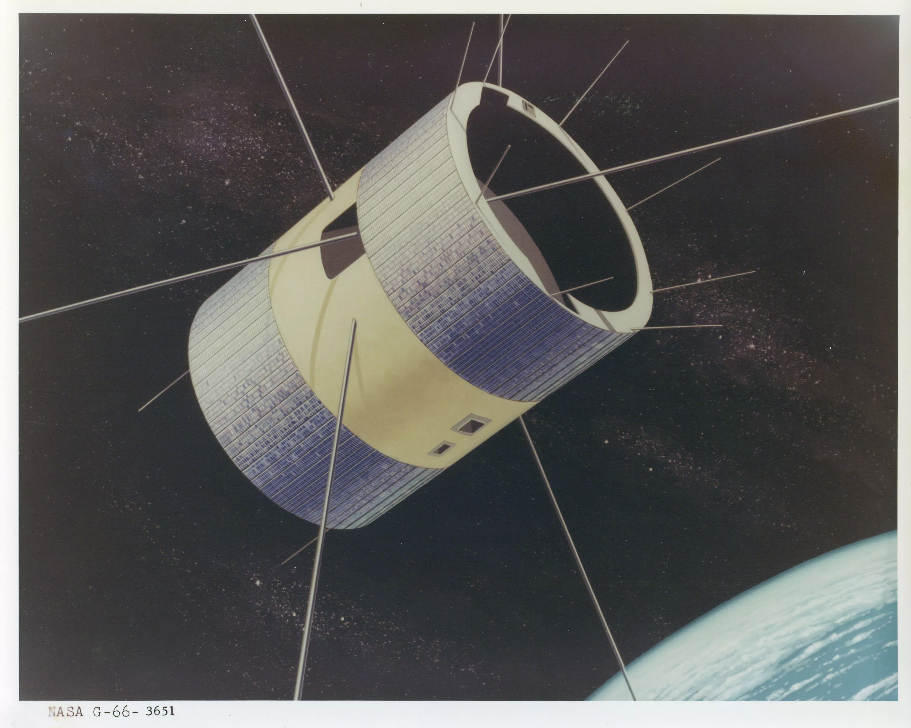 An artist's rendering of the ATS-1 spacecraft. Credit: NASA