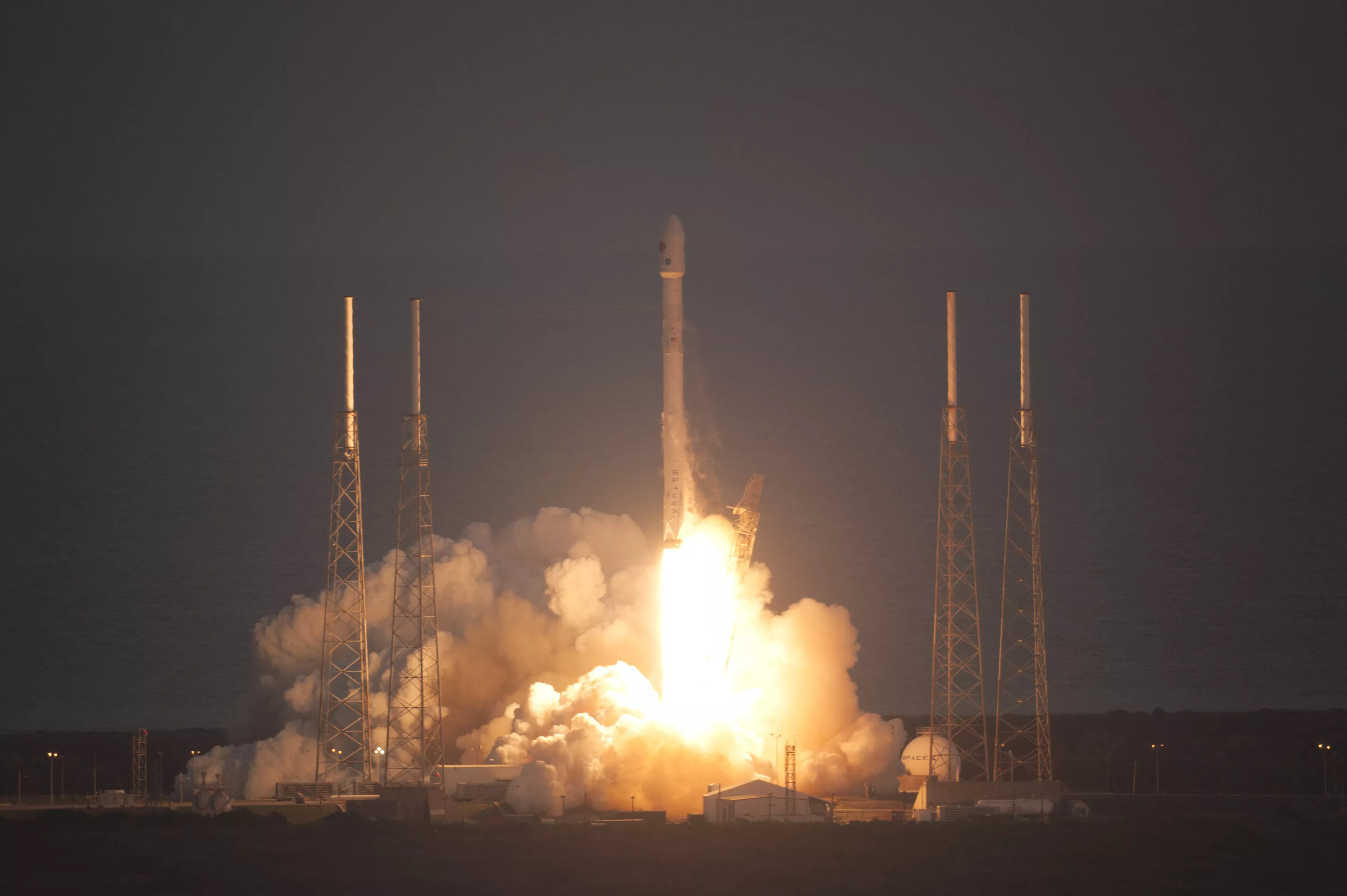 Image of a satellite launch