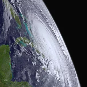 View of the earth from space