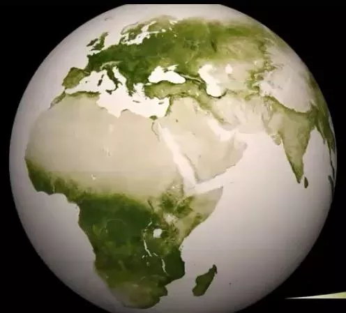 Image of a green earth