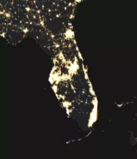 Image of florida at night