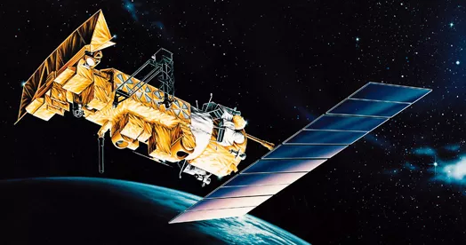 Rendering of a POES satellite.