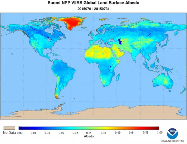 Map of the earth